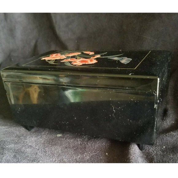 Vtg Music Jewelry Box The San Francisco Music Box Co. holographic buterfly - Picture 3 of 7